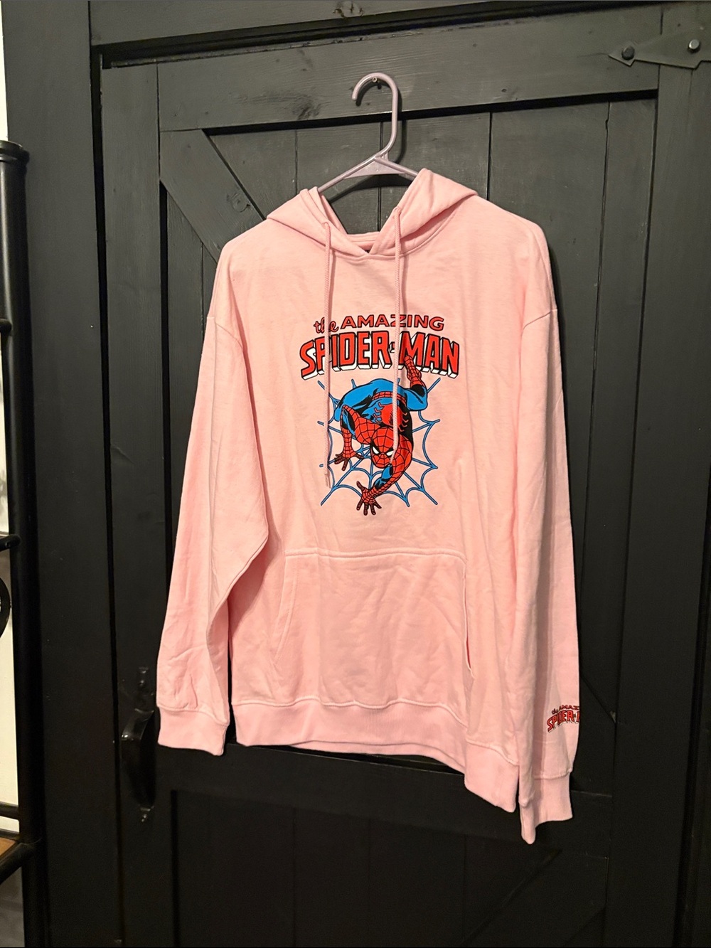 Marvel Pink Spider-Man Pullover Hoodie with Graphic